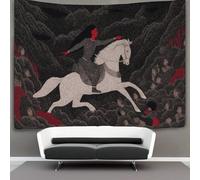 kaiyun Prince Riding Horse Tapestry Wall Hanging Navian Folk Art Wall Art for Living Room Bedroom Dorm 70cmx100cm
