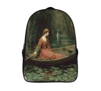 kaiyun Princess Sailing through The Swamp Backpack Medieval Painting Bookbags for Boys And Girls With,Travel School Bag Toddler Rucksack for Books And Toys 16 inch