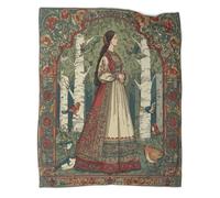 kaiyun Princess Standing in The Forest Throws,Soft And Warm 20th Century Illustration Printed Flannel for Bed And Sofa 40x50inch(100x130cm)