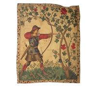 kaiyun Robin Hood, Archery Printed Blanket 3D Plants And Flowers Design Bedspread Soft Warm Microfiber Throws And Patchwork Quilts 40x50inch(100x130cm)