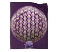 kaiyun Sacred Geometry Throws Spiritual Symbol Design Blankets Super Soft Lightweight Warm Comfortable Sofa Duvet Cover Travel 80x90inch(200x230cm)