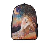 kaiyun Schoolbag Dreamtime Lightweight Backpack Teenagers Rucksack Sleeping Face Bookbag Casual Daypacks with for Boys Girls 16 inch