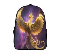 kaiyun Schoolbag The Golden Phoenix Spreads Its Wings And Rises Lightweight Backpack Teenagers Rucksack Bookbag Casual Daypacks with for Boys Girls 39x29x16cm