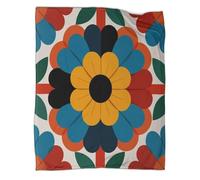 kaiyun Simple Style Flowers Printed Blanket 3D Design Bedspread Soft Warm Microfiber Throws And Patchwork Quilts 50x60inch(127x152cm)