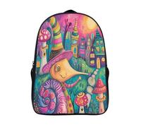 kaiyun Snail Mayor Backpack for School Kids Elementary Middle Travel Bag MushroomBoys Girls Lightweight Schoolbag 16 inch