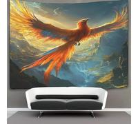 kaiyun Soaring in The Sky Tapestry Wall Hanging Phoenix Art for Bedroom Living Room Dorm Decor 100cmx150cm