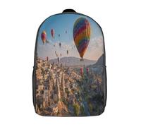 kaiyun Sunrise in Cappadocia, Hot Air Balloons School-Bags Backpacks for Teens,Elementary Girls Bookbags, Lightweight Casual Daypack 17inch