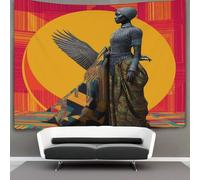 kaiyun Tapestry Wall Hanging African Queen in Traditional Ancient Egyptian Clothing Art for Bedroom Living Room Dorm Decor 180cmx230cm