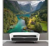 kaiyun Tapestry Wall Hanging Breathtaking Nordic Fjord Landscapes Art for Bedroom Living Room Dorm Decor 130cmx150cm
