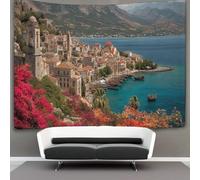 kaiyun Tapestry Wall Hanging Medieval Byzantine Greek City Art for Bedroom Living Room Dorm Decor 100cmx150cm