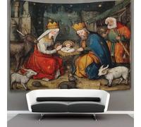 kaiyun Tapestry Wall Hanging Medieval Illuminated Manuscript Illustrations Art for Bedroom Living Room Dorm Decor 70cmx100cm