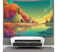 kaiyun Teepee, Forest, Plants Tapestry Tapestries 3D Wall Hanging Home Decorations for Room 100cmx150cm