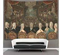 kaiyun The Backs of Aristocratic Audiences Tapestry Wall Hanging,18th Century Theatre for Bedroom Decor Birthday Party Celebration Or Garden Backdrop 70cmx100cm