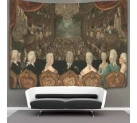 kaiyun The Backs of Aristocratic AudiencesTapestry 18th Century Theatre Wall Hangings Living Room Decorative for Bedroom 100cmx150cm