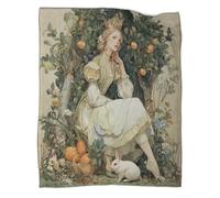 kaiyun The Beautiful Queen in The Garden Blanket - Versatile Warm Bedding Soft And Comfortable Travel Bed Throws And Patchwork Quilts 70x80inch(180x200cm)