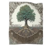 kaiyun The Conspiracy Theory Tree. Bedding Boys And Girls Blanket Printed Fluffy Soft Comfortable Suitable for Sofa Bed 60x80inch(150x200cm)