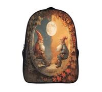 kaiyun The Dwarf Sits on The Sun And Talks to The Moon Childrens Premium School Travel Bag with Side Hidden Pockets, Bookbag for Boys Girls,Adjustment Buckle Rucksack 16 inch