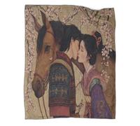 kaiyun The First Kiss between A Farm Boy And A Girl Bedding Blanket Printed Fluffy Soft Comfortable Suitable for Sofa Bed 60x80inch(150x200cm)