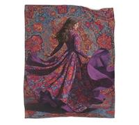 kaiyun The Girl, Dressed in A Long Dress, Danced Gracefully Blanket - Versatile Warm Bedding Soft And Comfortable Travel Bed Throws And Patchwork Quilts 80x90inch(200x230cm)