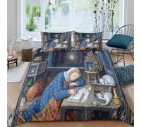 kaiyun The Nun in The Midnight Scriptorium 3PCs Duvet Cover Sets, 3D Printing Themed, Comfortable, Soft Bedding Set Bedroom Decor King(220x240cm)