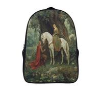 kaiyun The Queen Is Dressed in Green And Rides A White Horse Kids Travel Backpack Kindergarten Schoolbag Bookbag For Girls Boys Baby 39x29x16cm