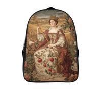 kaiyun The Queen Sat Regally on Her Throne, Holding Her Scepter Kids Travel Backpack Kindergarten Schoolbag Bookbag For Girls Boys Baby 39x29x16cm