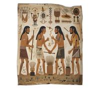 kaiyun The Roots of Civilization,The Neolithic Age Blanket,Soft,Comfortable And Warm,3D Pattern,Suitable for Home And Camping,60x80inch(150x200cm)