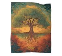 kaiyun The Roots of The Tree of Life Go Deep Into The Earth Super Soft Blanket | Throws | Fluffy And Warmth Comfortable Travel Cover,50x60inch(127x152cm)