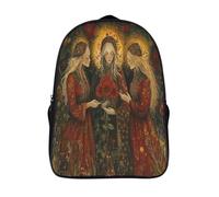 kaiyun Three Beautiful Mothers Kids Preschool Travel Backpack Kindergarten Red Sunflowers Ready for The Holiday Schoolbag Bookbag For Girls Boys 16 inch