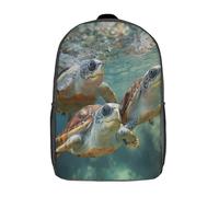 kaiyun Three Turtles Swimming Backpack Rucksack Lightweight with School Bag for Boys And Girls Kids Bags Christmas,Back to School Gift,17inch