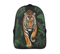kaiyun Tiger Backpack School Bags Kids,for Girls,Boys Jungle Green Bookbag for Elementary,Children's Rucksack 16 inch