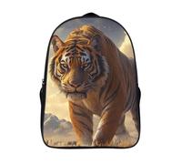 kaiyun Tiger Boys Girls Babies Toddler Backpack Side Hidden Pockets,On The Savannah,with Adjustment Buckle Kids Travel Bag For, 16 inch