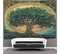 kaiyun Tree of Life Tapestry Celtic Style Wall Hanging Bedroom Home Decor 100cmx150cm