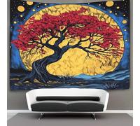 kaiyun Tree of Life Tapestry Vector Art Tapestries 3D Wall Hanging Home Decorations for Room 130cmx150cm