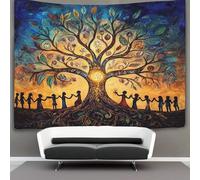 kaiyun Tree of Life Tapestry Wall Hanging,Peace Sign for Bedroom Decor Birthday Party Celebration Or Garden Backdrop 130cmx150cm