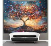 kaiyun Tree of LifeTapestry Unity Harmony Love Peace Wall Hangings Living Room Decorative for Bedroom 70cmx100cm
