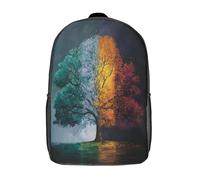 kaiyun Trees Showcasing The Four Seasons School Bags for Girls Boys Teenage Backpack Lightweight Travel Primary, Casual Rucksack for Men Women 17inch