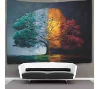 kaiyun Trees Showcasing The Four Seasons Tapestry Wall Hanging, for Bedroom Decor Birthday Party Celebration Or Garden Backdrop 70cmx100cm