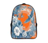 kaiyun Tropical Birds, Palm Leaves And Exotic Flowers Backpack for School Kids Elementary Middle Travel Bag Boys Girls Lightweight Schoolbag 16 inch