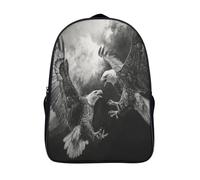 kaiyun Two Eagles Fighting in The Air Backpack for Girls Children's Bookbag Lightweight for School Travel Bag,Teen Boys Daypack 16 inch