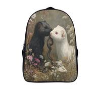 kaiyun Two Female Mongooses Eating A Snake Backpack School Bags Kids,for Girls,Boys Bookbag for Elementary,Children's Rucksack 16 inch
