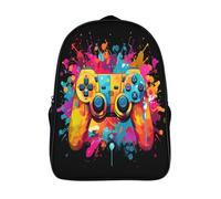 kaiyun Video Game Controller Boys Girls Babies Toddler Backpack Side Hidden Pockets,with Adjustment Buckle Kids Travel Bag For, 16 inch