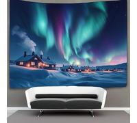 kaiyun Village Cabin, Starry Sky Decor Tapestry,Wonders of The Sky Wall Art Tapestries Wall Hangings for Living Room Bedroom Dorm 130cmx150cm