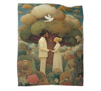 kaiyun Wedding Under The Knowledge Tree Blankets, Soft And Lightweight All Season Throws,Bedding for Kids And Adults,for Picnics,Travel,Home Decoration,60x80inch(150x200cm)