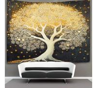 kaiyun White Soul Tree Tapestry Flower of Life Tapestry for Bedroom Wall Hanging Home Decor HD Printing for Living Room, Bedroom & Dorm 100cmx150cm