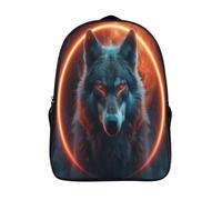 kaiyun Wolf Backpack School Bags Kids,for Girls,Boys Wildlife Bookbag for Elementary,Children's Rucksack 16 inch