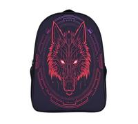 kaiyun Wolf Boys Girls Babies Toddler Backpack Side Hidden Pockets,Wildlife,with Adjustment Buckle Kids Travel Bag For, 16 inch