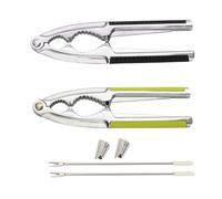 Kaiyzo 2 pcs Nutcracker, Multifunctional Nutcracker Walnuts with Nut Needles and Finger guards, Portable Household Chestnut Clip, Hand Tools for Walnuts, Hazelnuts or Sorts of Nuts