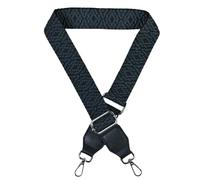 Kaiyzo Bag Strap, Adjustable Shoulder Straps with Metal Silver Buckle, Wide Strap Replacement for Crossbody Shoulder Bag Handbags Purse, Luggage Accessories, Wide 3.8cm, Black