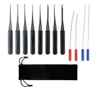 Kaiyzo Broken Key Extractor Set, 12 Piece Key Removal Tool Kit for Repair and Maintenance, Stainless Steel Precision Extractors with Compact Pouch, Professional Tool Kit for Mechanics and Locksmiths